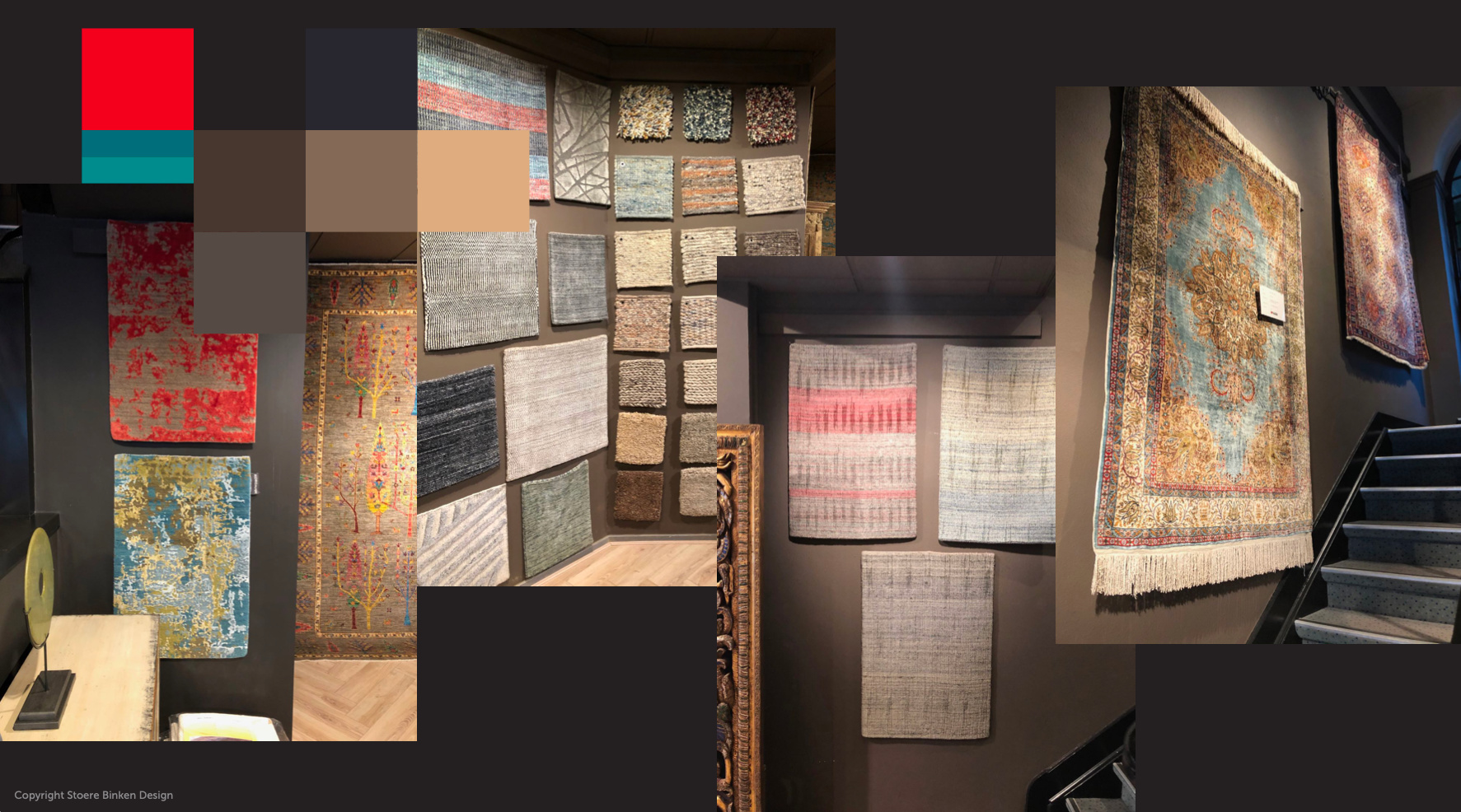 Koreman Exclusive Carpets moodboard kleurenpalet