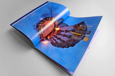 Solland jaarverslag bedrijfsbrochure spread - Rene Verkaart