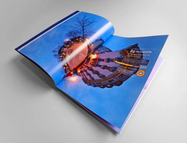 Solland jaarverslag bedrijfsbrochure spread - Rene Verkaart