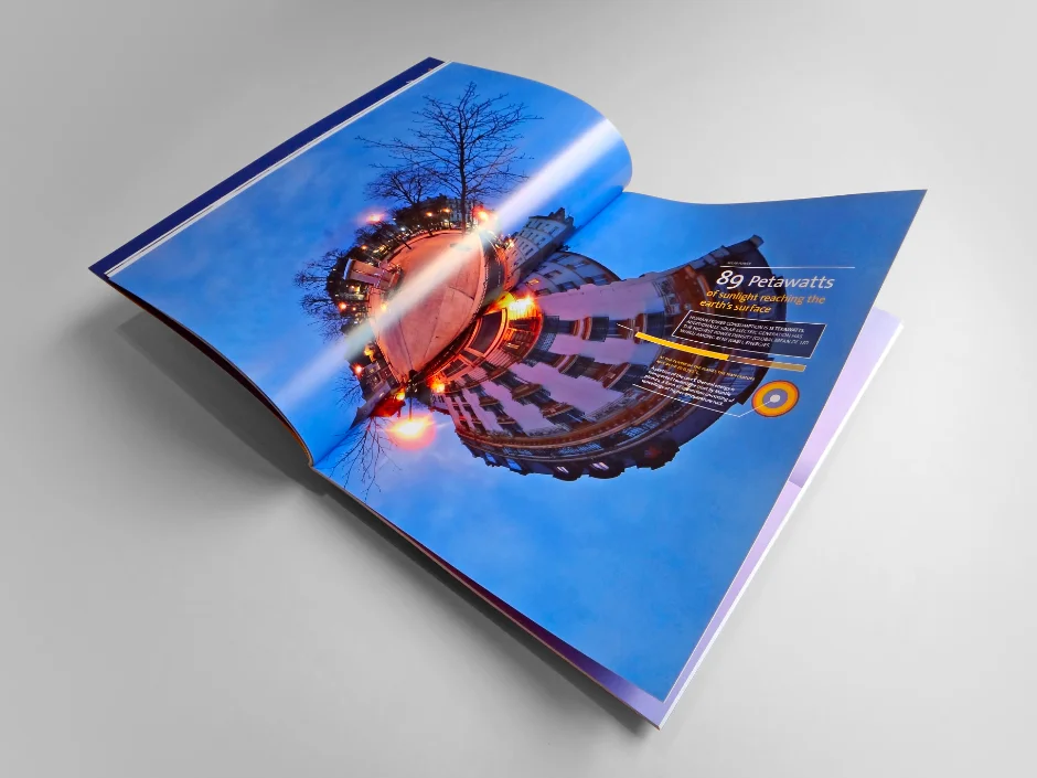 Solland jaarverslag bedrijfsbrochure spread - Rene Verkaart