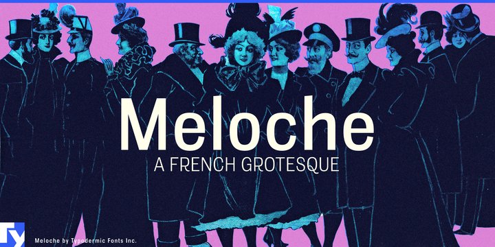 Gratis font Meloche