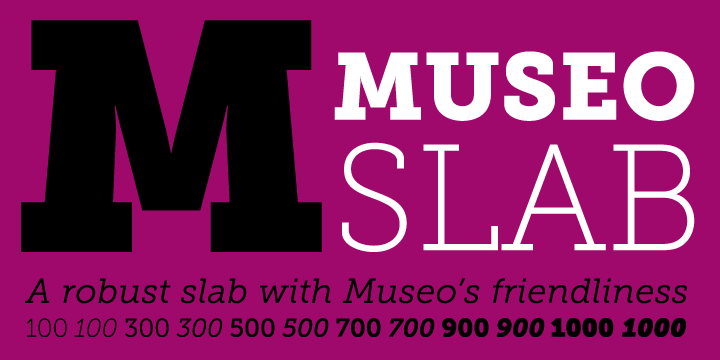 Gratis font Museo Slab
