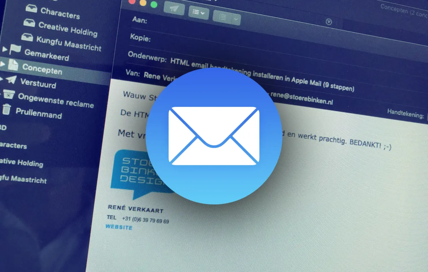HTML email handtekening banner - Stoere Binken Design