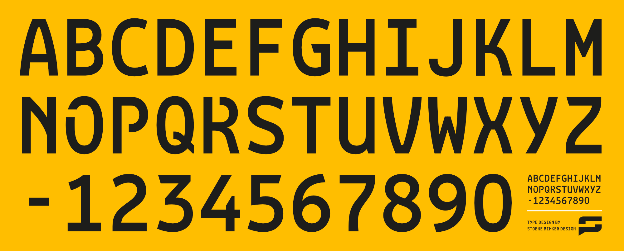 Overzicht van het nieuwe Nederlandse lettertype voor kentekenplaten op een proefblad