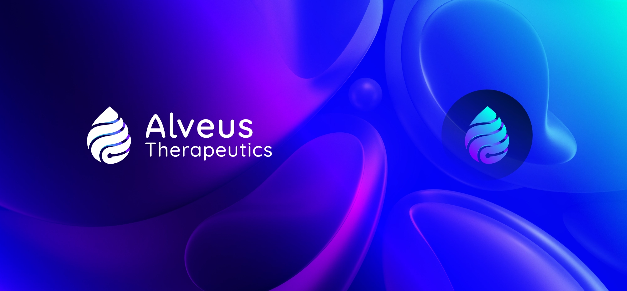 Logo versions of the Alveus Therapeutics brand identity