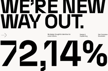One-page website voorbeeld