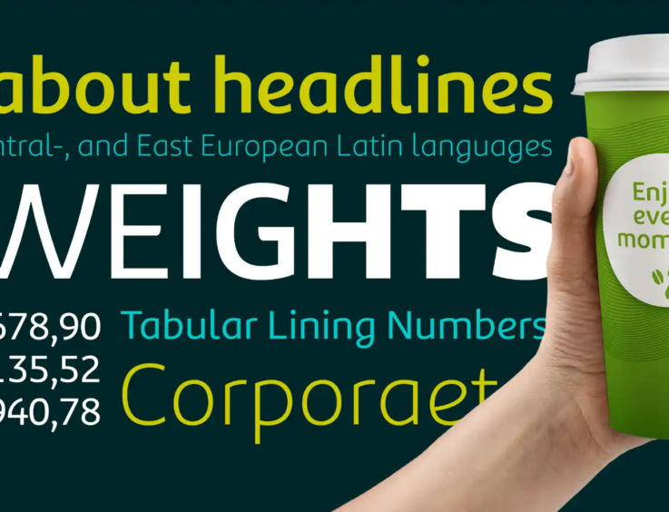Visma Raet custom typeface specimen
